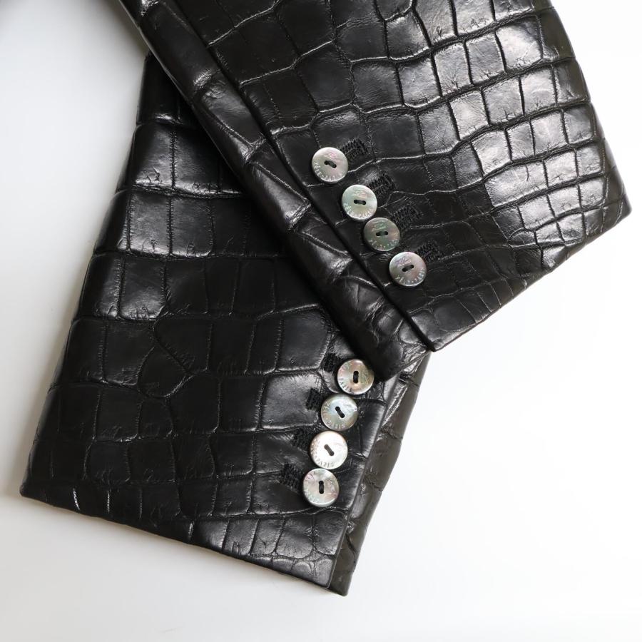 ZELE-PARIS ゼルパリ シェルボタン クロコダイル(ポロサス) ステン