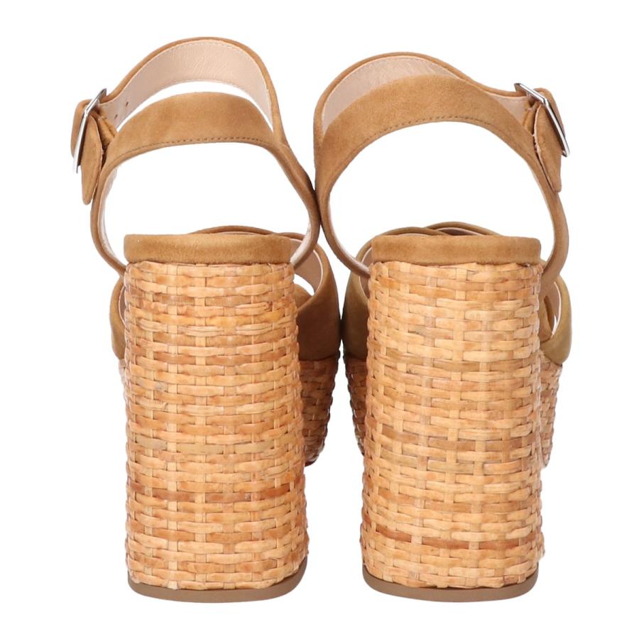 PRADA 美品 プラダ スエード アンクルストラップ ラタンソール  