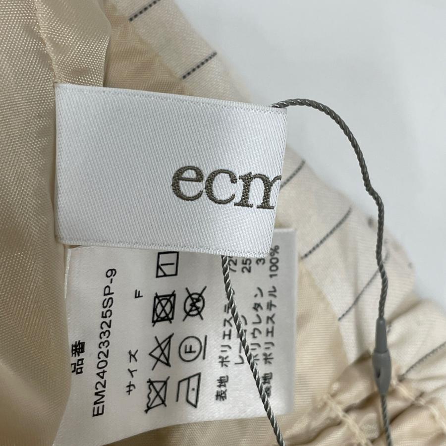 ecmile. エクミール EM24023325SP-9 front ribbon combinaison（stripe