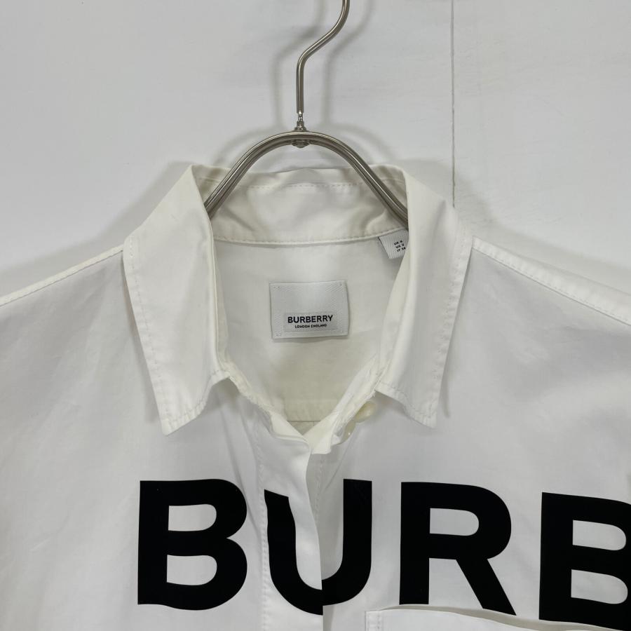 バーバリー ホワイト ホースフェリー ティッシ期 コットン シャツ 8015637 36 BURBERRY（バーバリー） ホワイト ホースフェリー ティッシ期 コットン