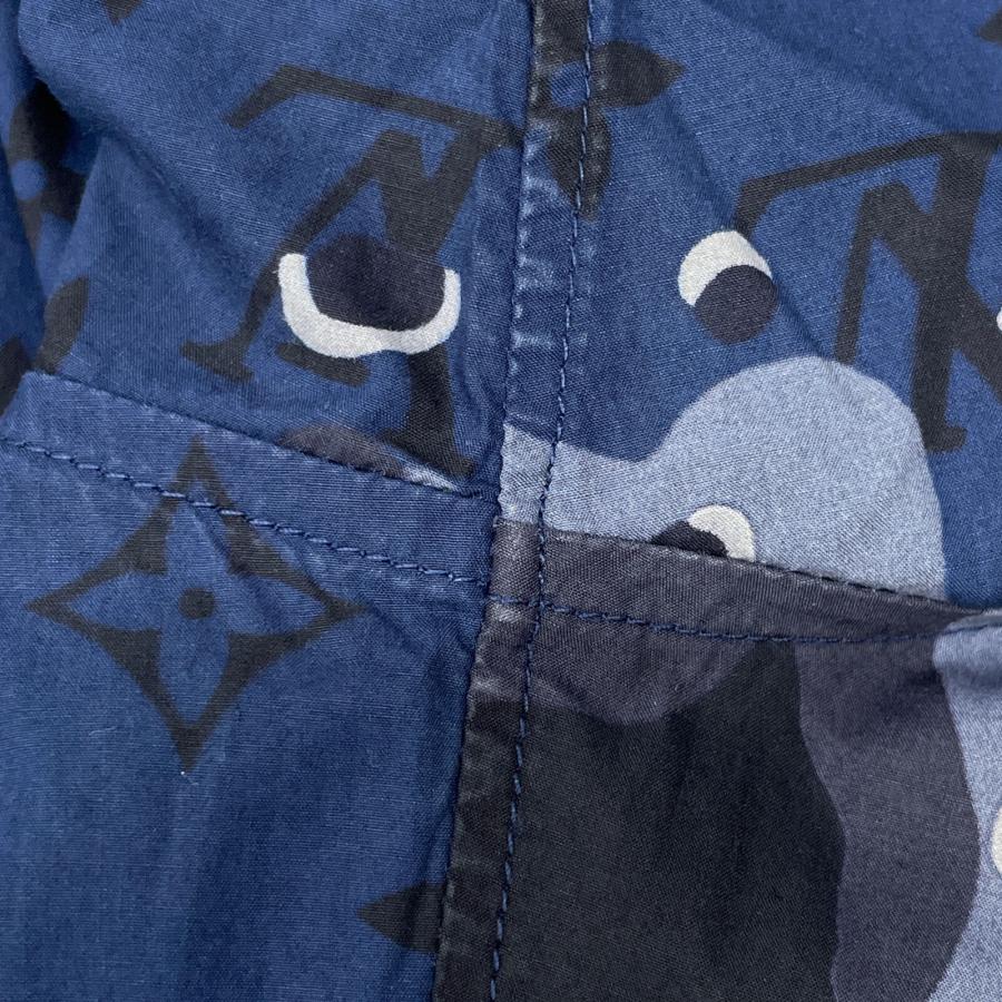 LOUIS VUITTON ルイヴィトン ブルー カモDNAオセアン長袖シャツ LOUIS VUITTON ルイヴィトン ブルー カモDNAオセアン長袖シャツ