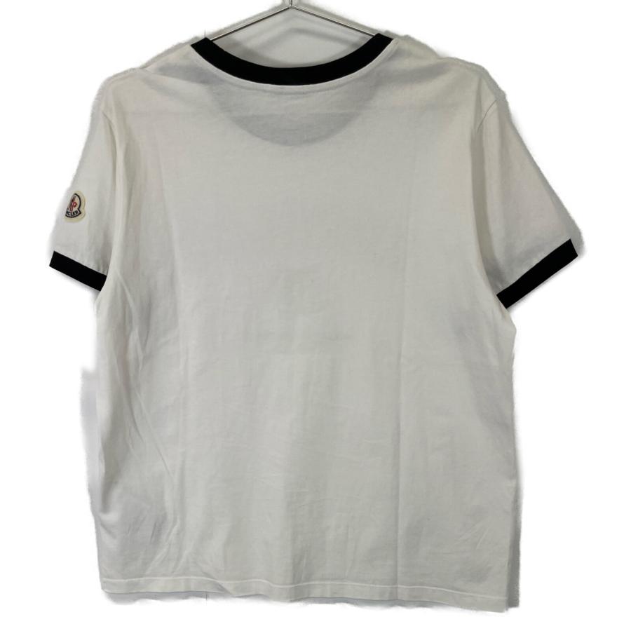 MONCLER モンクレール 22年 ホワイト MAGLIA MANICHE 半袖Tシャツ L  