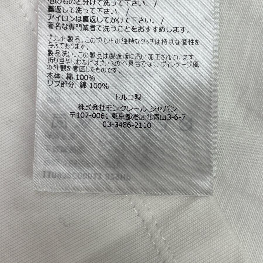 MONCLER モンクレール 22年 ホワイト MAGLIA MANICHE 半袖Tシャツ L  