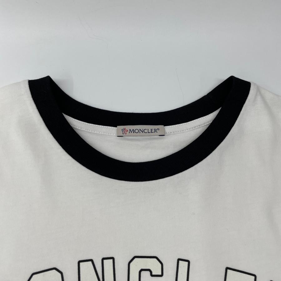 MONCLER モンクレール 22年 ホワイト MAGLIA MANICHE 半袖Tシャツ L  
