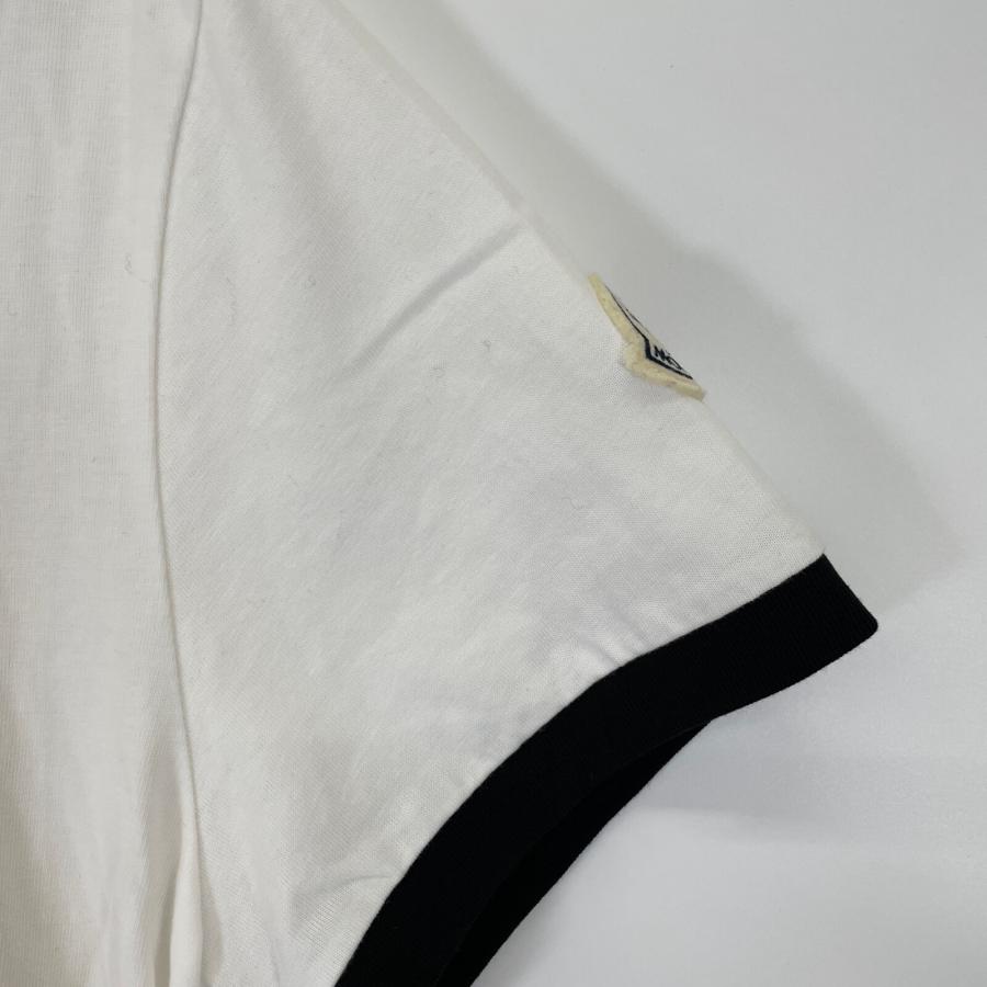 MONCLER モンクレール 22年 ホワイト MAGLIA MANICHE 半袖Tシャツ L  