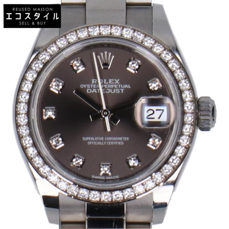 ロレックス 279384RBR SS×WG デイトジャスト28 オイスターブレス ダイヤベゼル 10Pダイヤモンドインデックス 自動巻き ROLEX（ロレックス） 279384RBR SS×WG デイトジャスト28 ダイヤベゼル