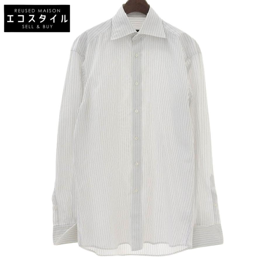 GUCCI GUCCHI グッチ コットン100% ストライプ ドレスシャツ トップス  
