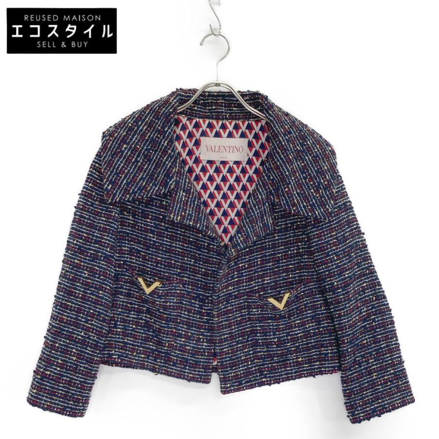VALENTINO ヴァレンティノ 1B3CE2L37AH ツイードジャケット VALENTINO ヴァレンティノ 1B3CE2L37AH ツイードジャケット