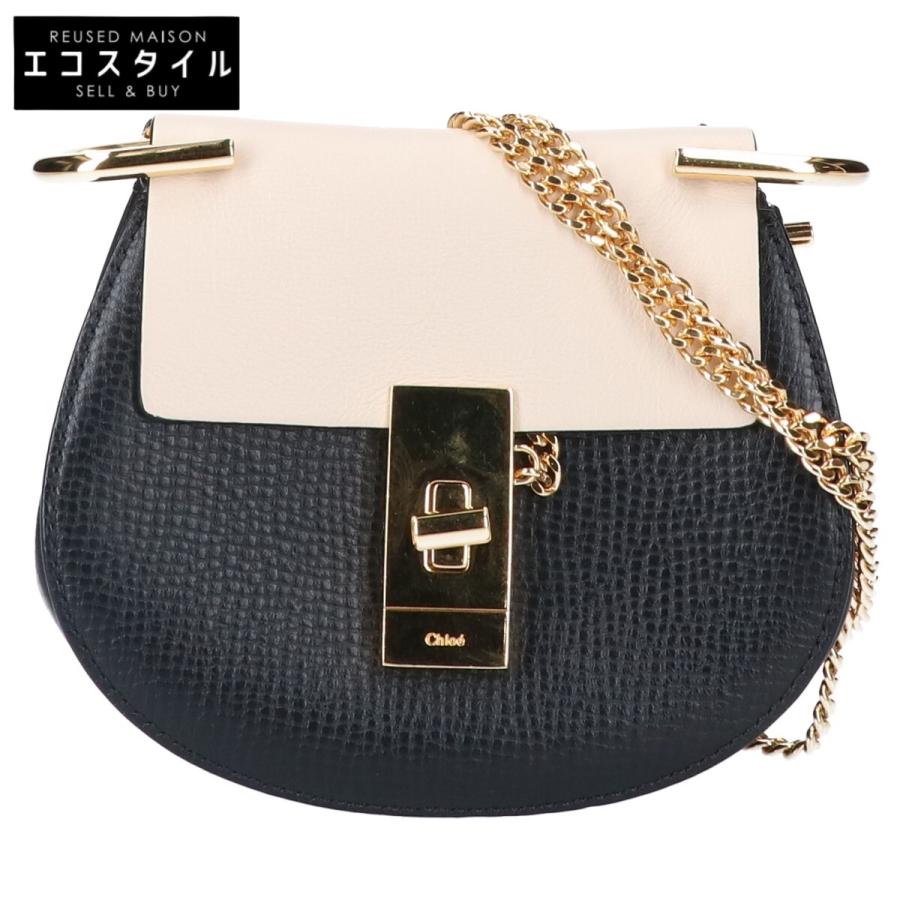 美品/ CHLOE クロエ 3S1038-H8L DREW ミニ チェーン ショルダーバッグ 