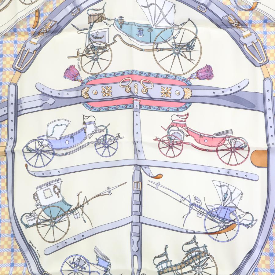 新品同様/ HERMES エルメス Les Voitures Nouvelles 馬車の変遷 カレ70