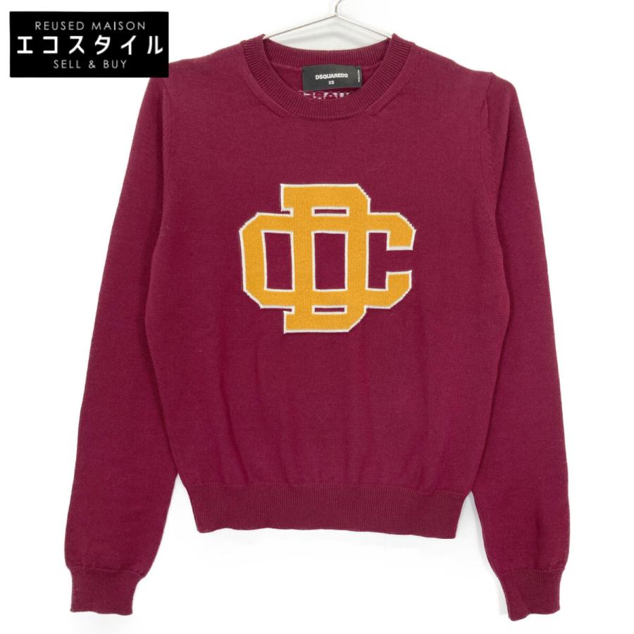 DSQUARED2 ディースクエアード ボルドー S75HA0962 モノグラム ニット 