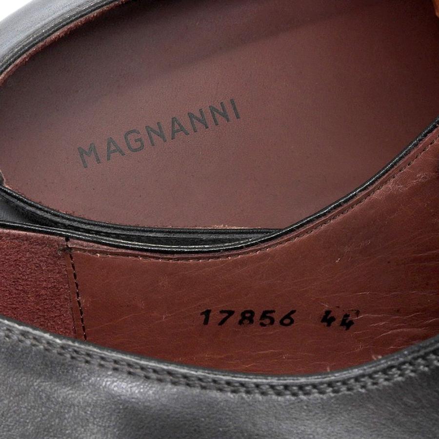 新品同様 MAGNANNI マグナーニ コウモリ ホールカット レザーシューズ