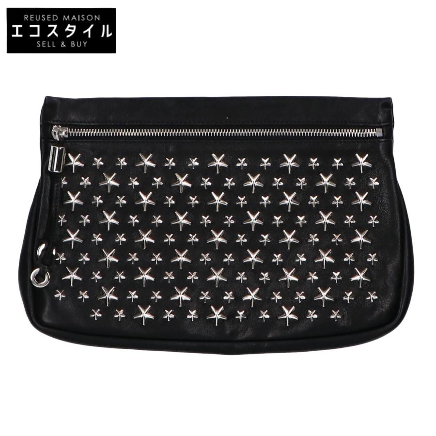 美品 JIMMY CHOO ジミーチュウ ZENA ゼナ スタースタッズ クラッチ 