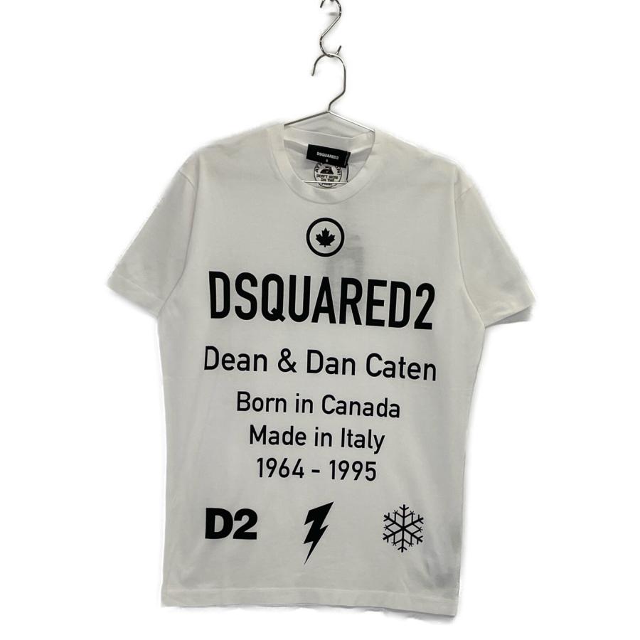 DSQUARED2 ディースクエアード 20SS ホワイト 半袖ロゴTシャツ  