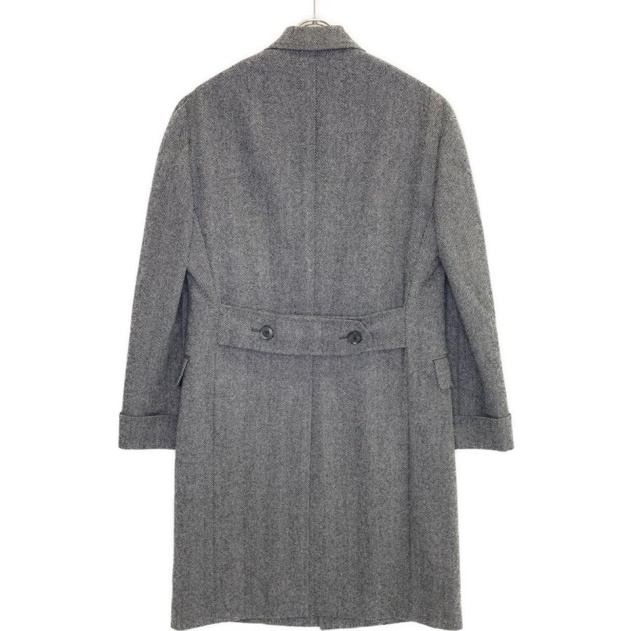 CARUSO カルーゾ グレー ヘリンボーン ウール チェスターコート グレー  