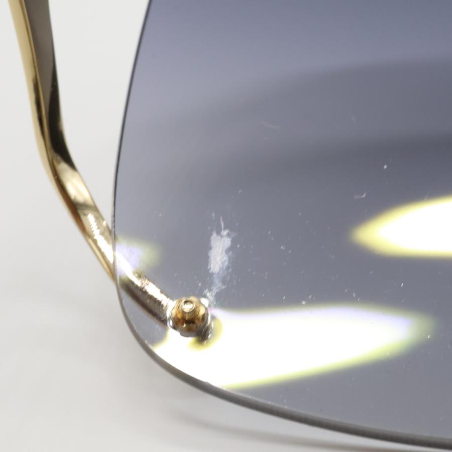 GUCCI 美品 グッチ GG0646S-001 スクエア メタル サングラス 60