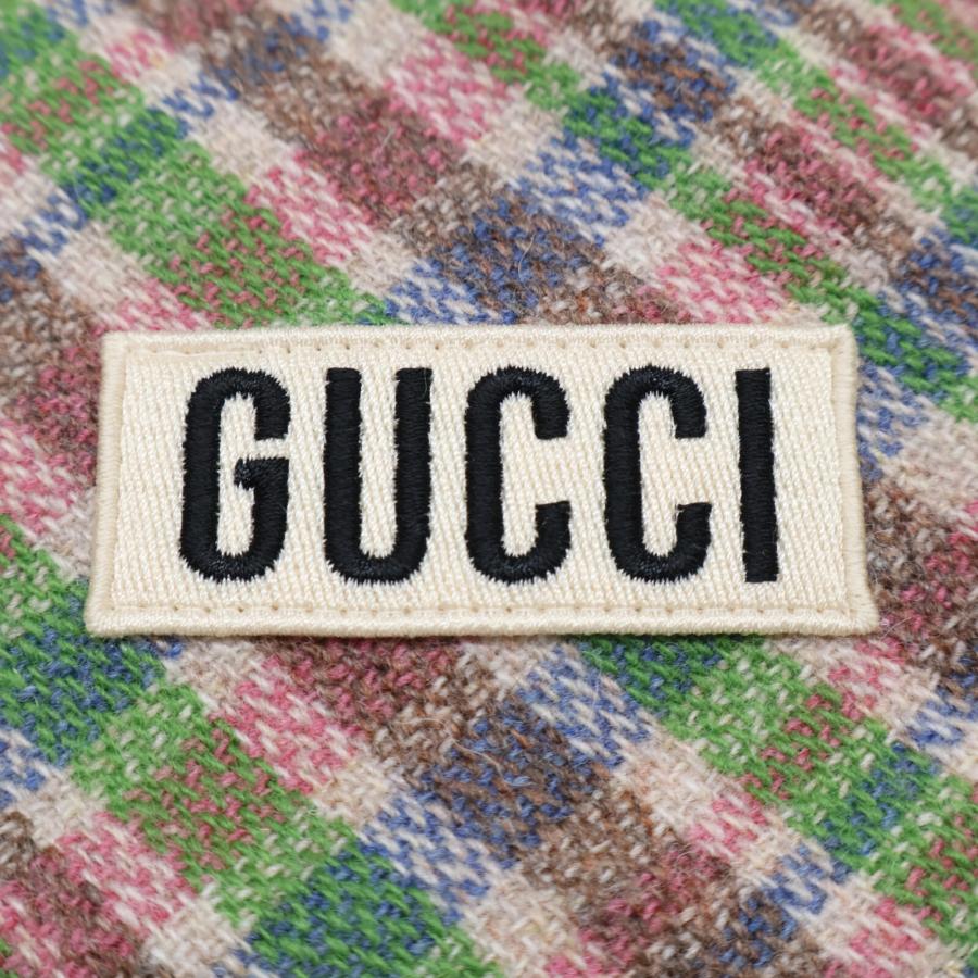 GUCCI 美品/国内正規 グッチ 669144 フランネルチェック フード GUCCI 美品/国内正規 グッチ 669144 フランネルチェック フード