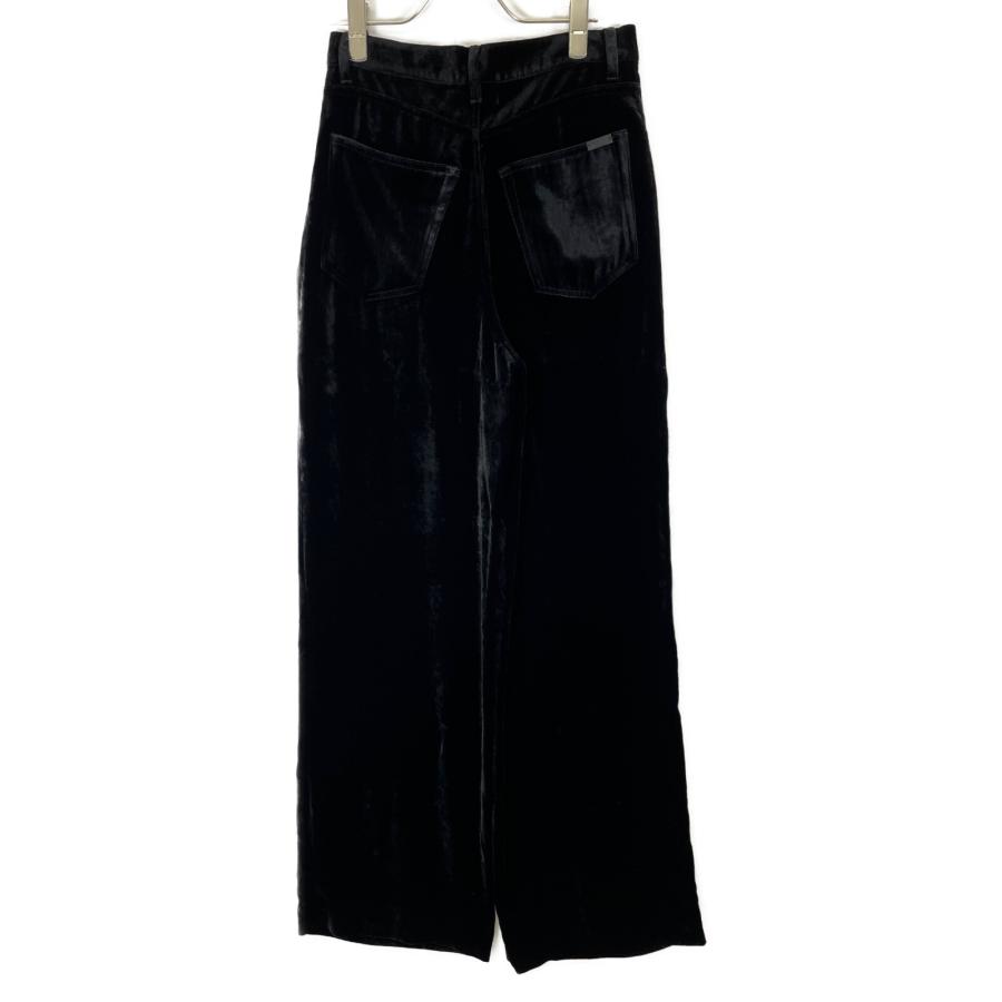 SAINT LAURENT PARIS サンローランパリ ブラック ベロアワイドロング