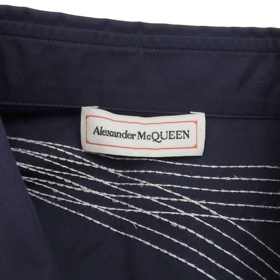 美品 Alexander McQueen アレキサンダーマックイーン 刺繍 長袖シャツ