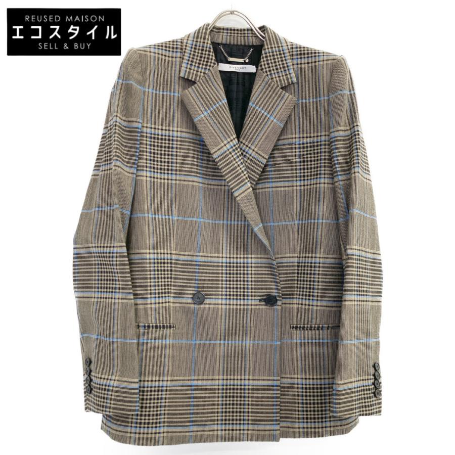GIVENCHY ジバンシィ グレー グレンチェック ウールジャケット 