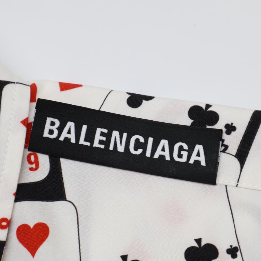 BALENCIAGA 国内正規/ バレンシアガ 571431 トランプ総柄 長袖ボタン 