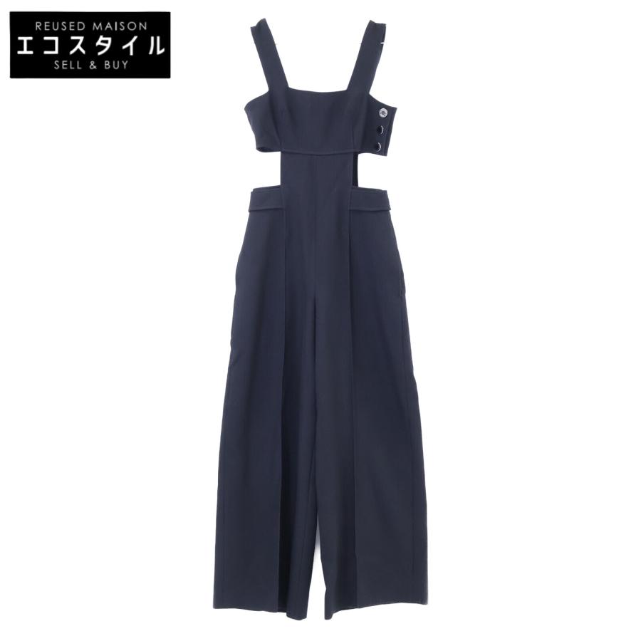 美品 国内正規 HERMES エルメス セリエ釦 ワイドレッグ ジャンプスーツ