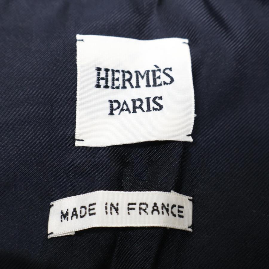 美品 国内正規 HERMES エルメス セリエ釦 ワイドレッグ ジャンプスーツ