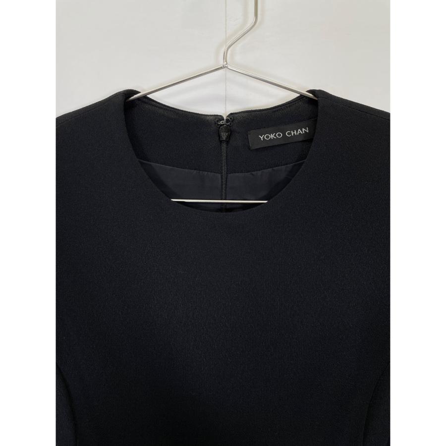 YOKO CHAN ブラック 半袖チュニック ブラウス 38 ヨーコチャン