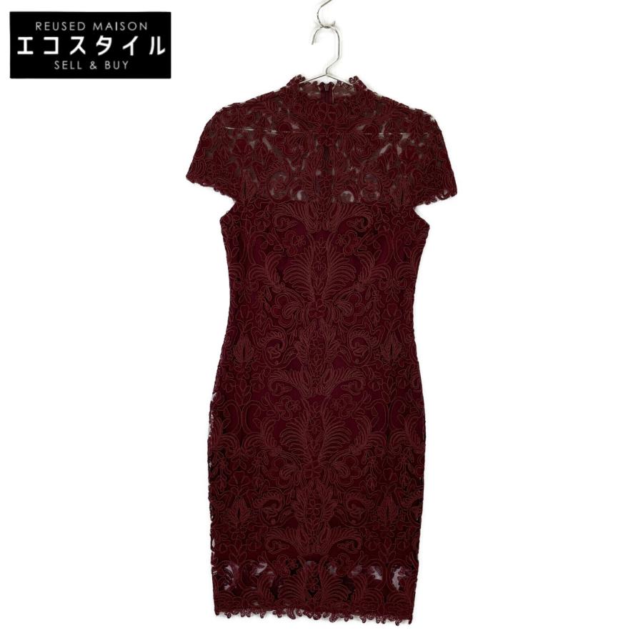 TADASHI SHOJI タダシショージ ボルドー レースワンピース ALX16511M  