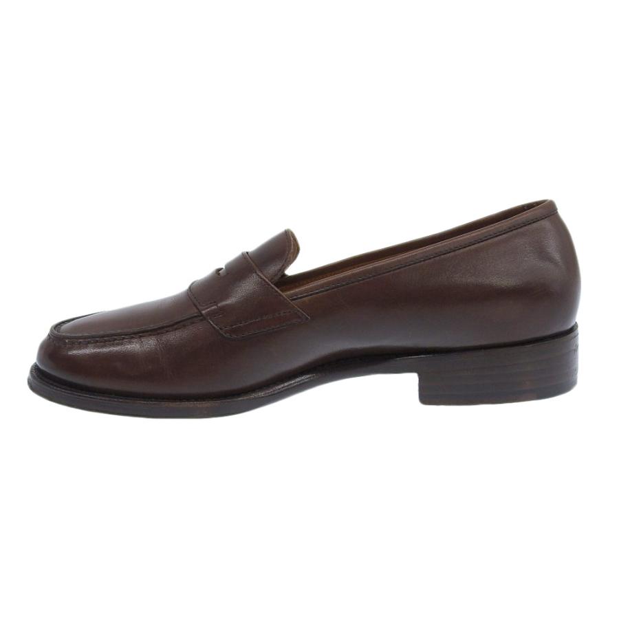 美品 ORIENTAL SHOES オリエンタルシューズ レザー コインローファー 
