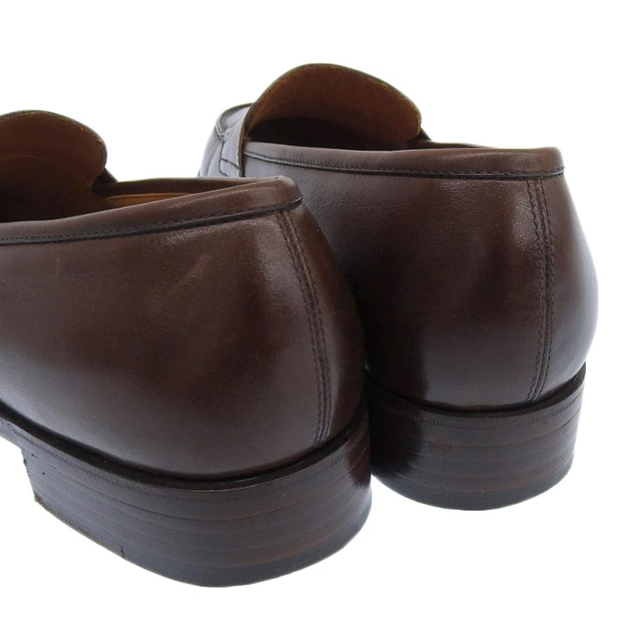 美品 ORIENTAL SHOES オリエンタルシューズ レザー コインローファー 