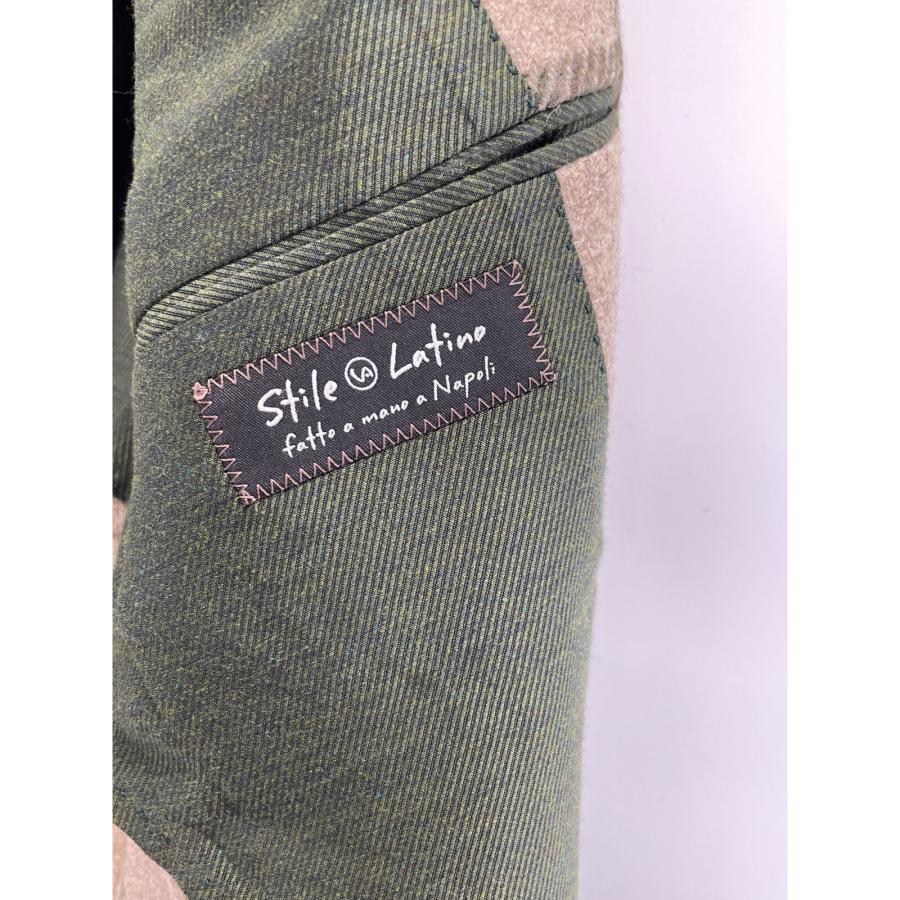STILE LATINO スティレラティーノ ベージュ ウィンドウペン ウール 段