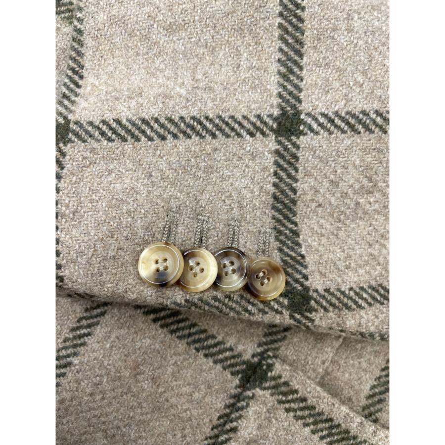 STILE LATINO スティレラティーノ ベージュ ウィンドウペン ウール 段