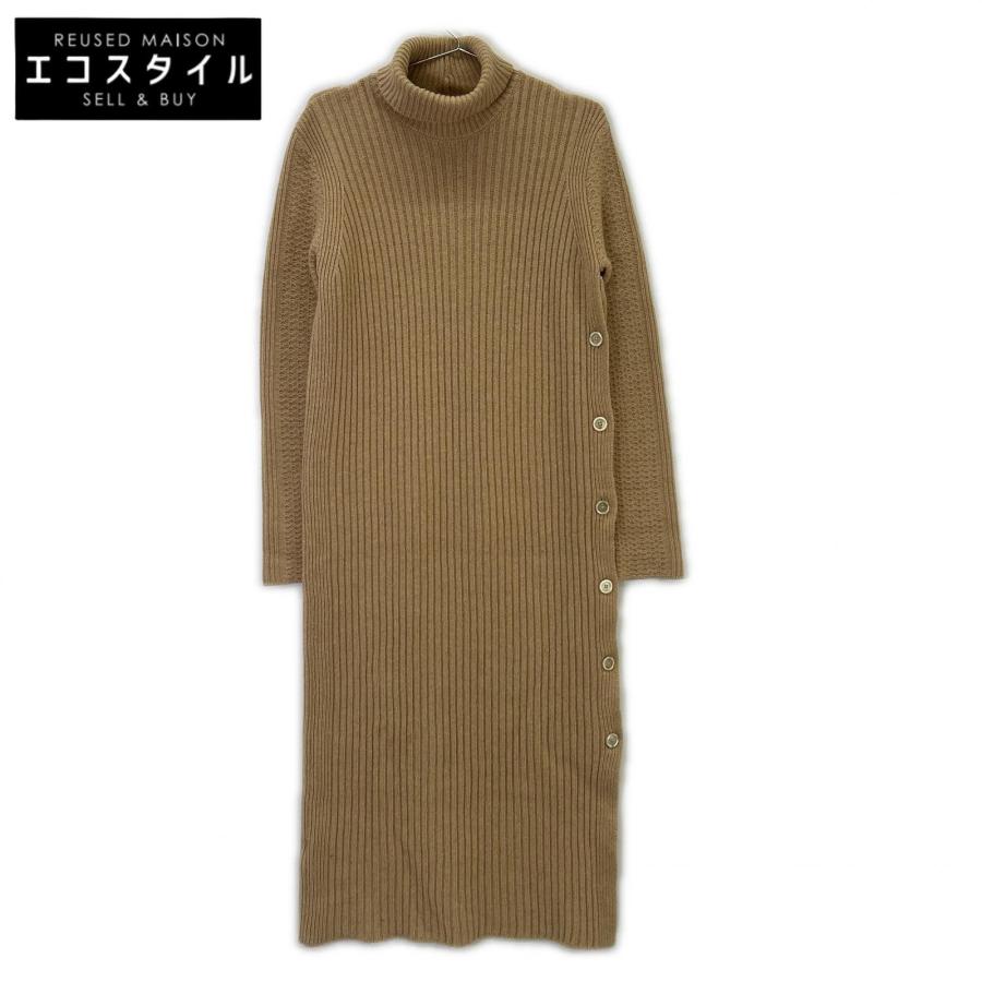 MARNI（マルニ） ブラウン タートルネック ニットワンピース 