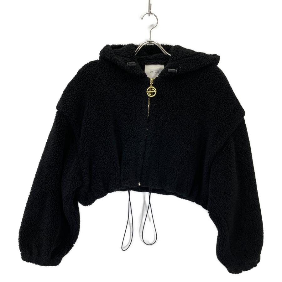 PATOU パトゥ ブラック クロップドボアパーカー 22AーJE056ー9984 36
