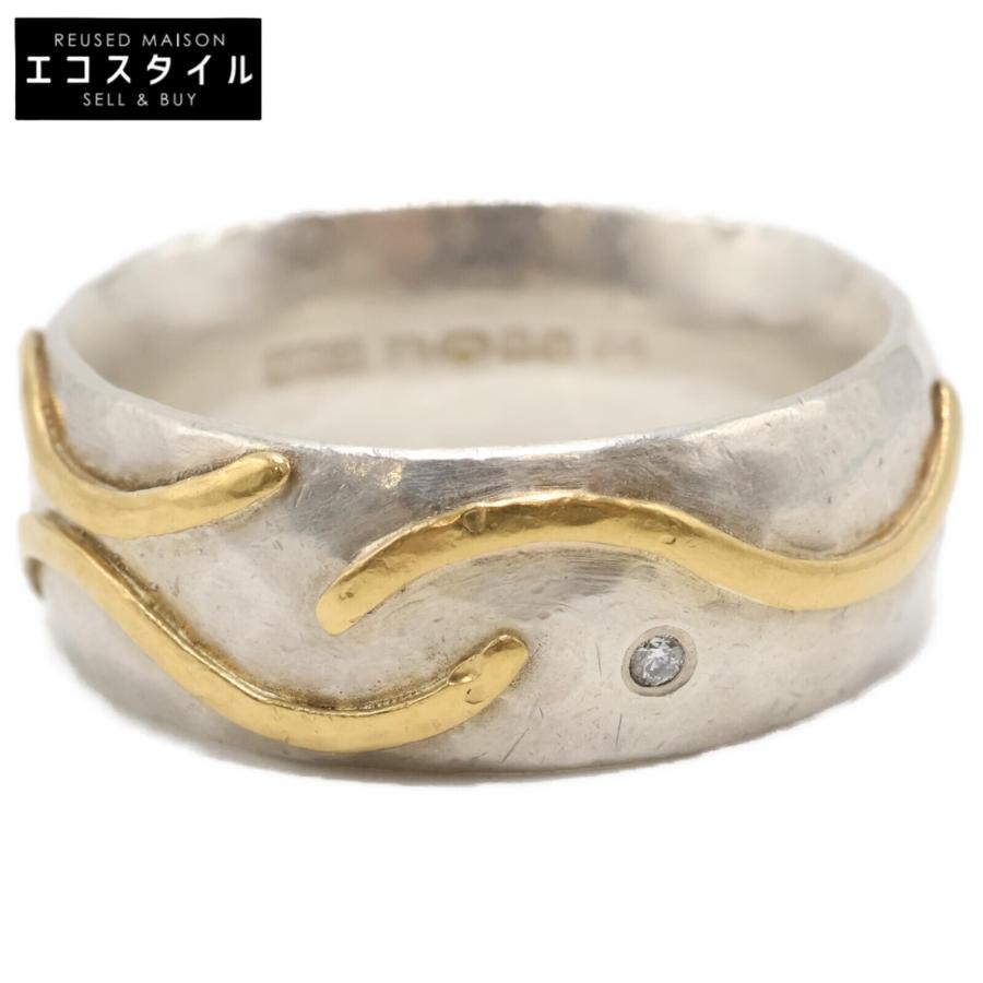 マルコムベッツ ハンマリング 1Pダイヤ 22K