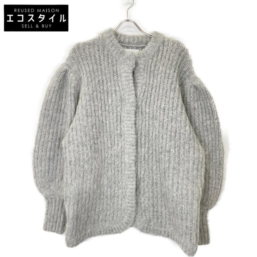 CLANE クラネ グレー カラーモヘアシャギーカーディガン 13106-2112 1  