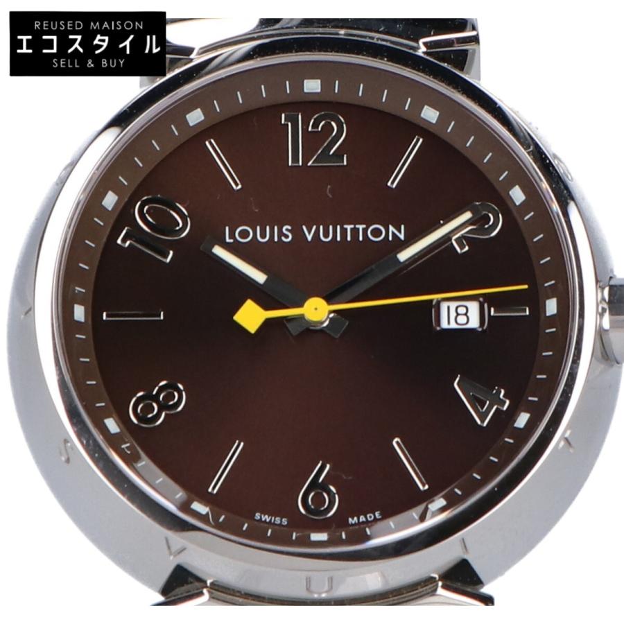 新品同様 LOUIS VUITTON ルイヴィトン Q11110 タンブールGM ブラウン 