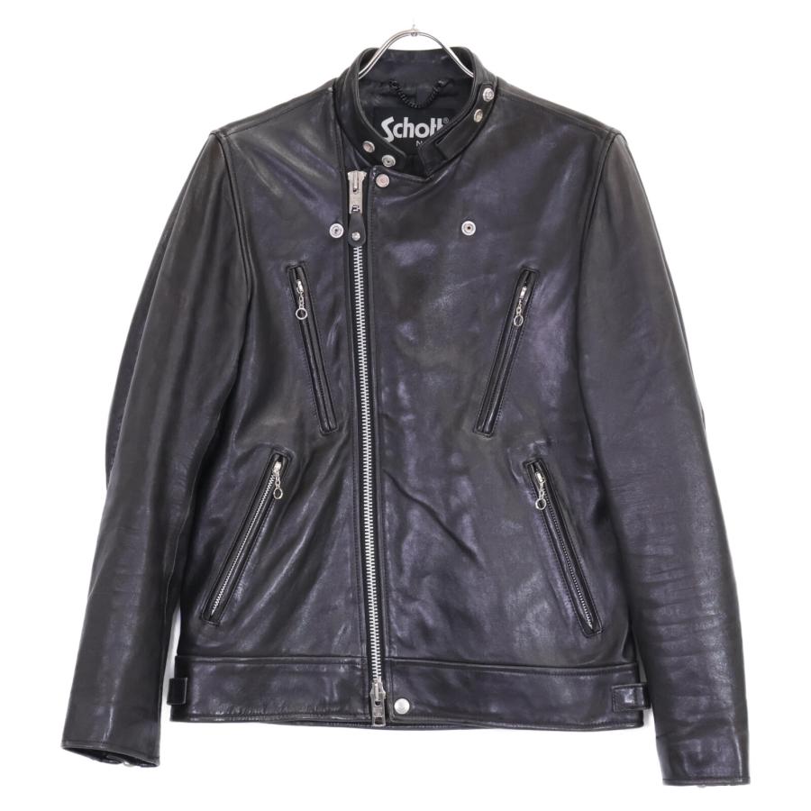 Schott N.Y.C SCHOTT ショット 3101048 ブラック DOUBLE BREST Schott N.Y.C SCHOTT ショット 3101048 ブラック DOUBLE BREST