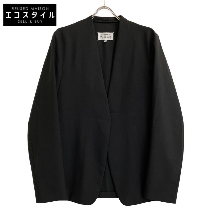 美品 Maison Margiela 10 21SS ノーカラージャケット 48