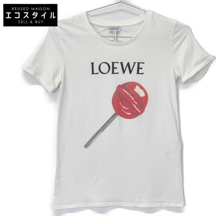 LOEWE ロエベ ホワイト キャンディ 半袖Tシャツ XS トップス