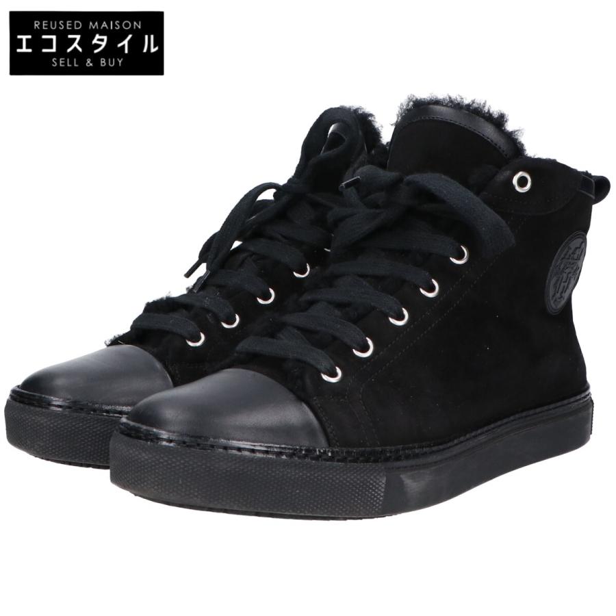 HERMES エルメス JIMMYジミー ボアxスエード ハイカットスニーカー