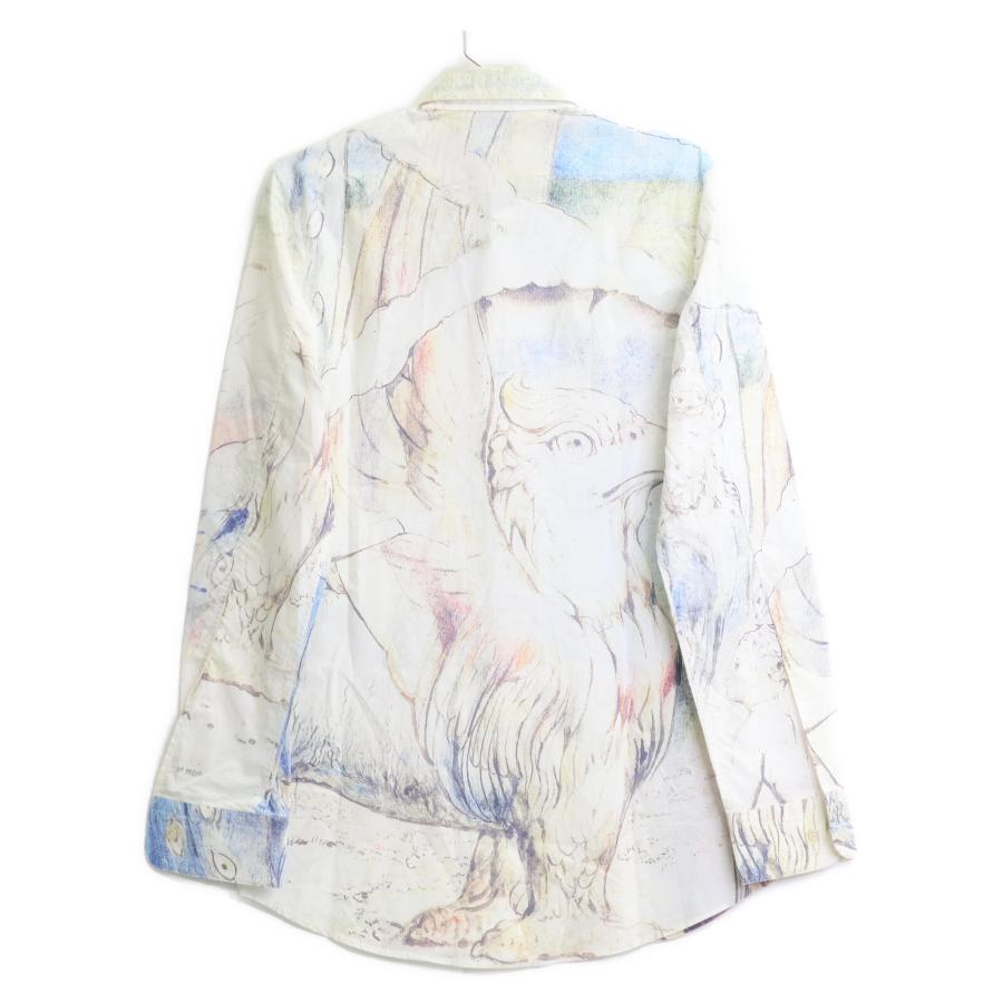 Alexander McQueen アレキサンダーマックイーン ホワイト 総柄シャツ