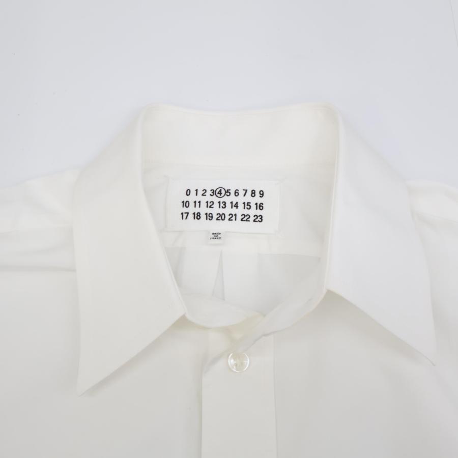 Maison Margiela メゾンマルジェラ ホワイト ポプリン デコルティケ  