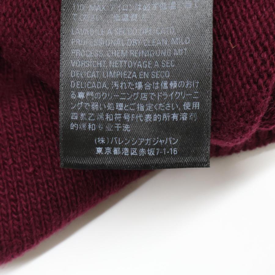 BALENCIAGA バーガンディ タートルネックセーター XS ユニセックス BALENCIAGA バーガンディ タートルネックセーター XS ユニセックス