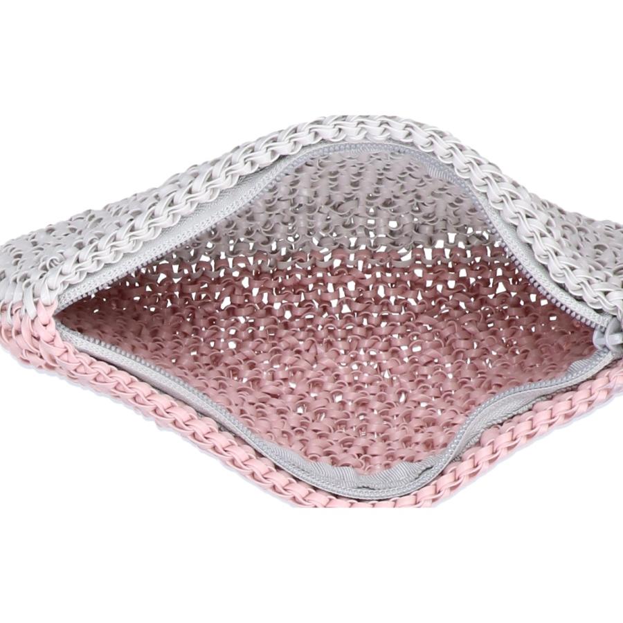 ANTEPRIMA（アンテプリマ） ピンク×グレー ワイヤー クラッチバッグ