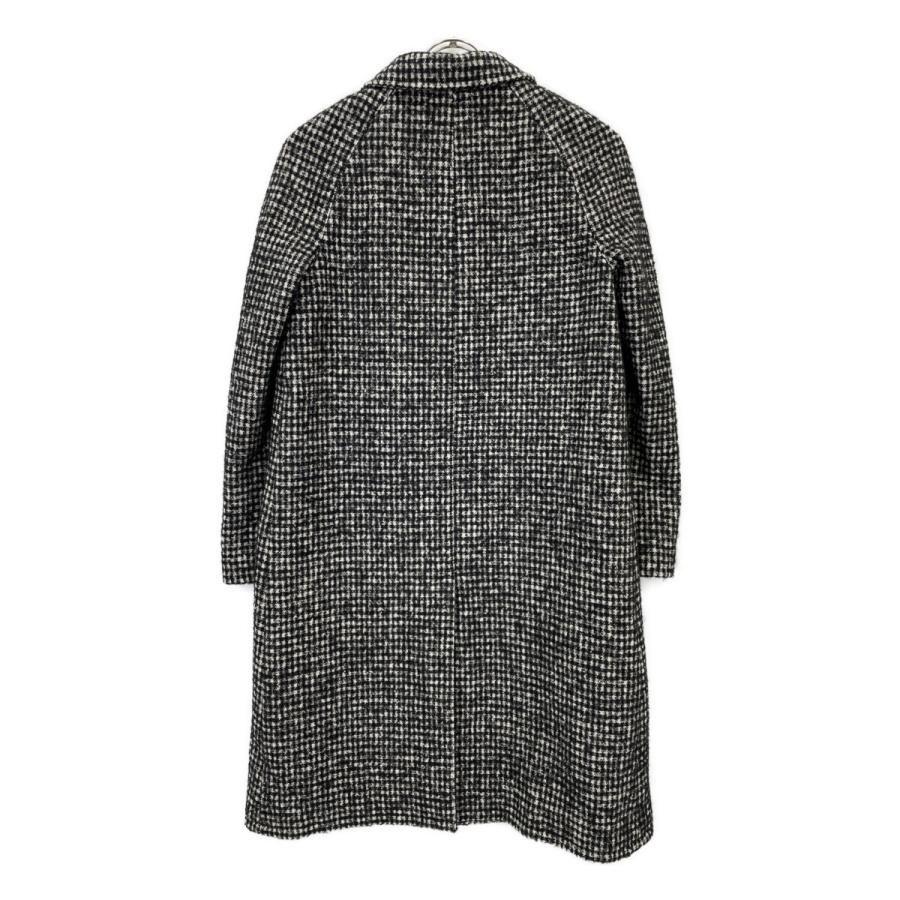 SAINT LAURENT PARIS サンローランパリ 15年製 402944 ハウンドトゥース ステンカラーコート ブラック×ホワイト 34 コート ウール レディース 中古_1