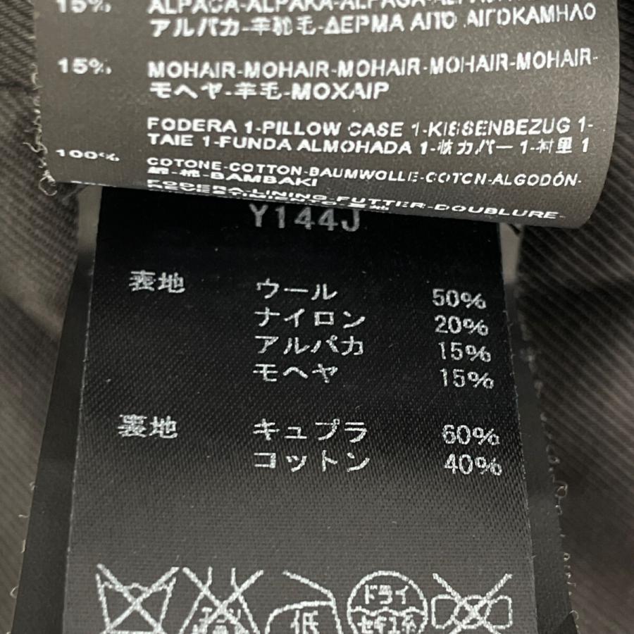 SAINT LAURENT PARIS サンローランパリ 15年製 402944 ハウンドトゥース ステンカラーコート ブラック×ホワイト 34 コート ウール レディース 中古_5