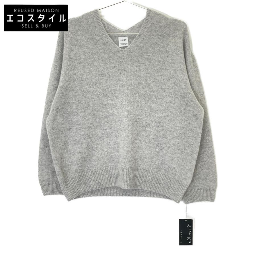 si:m スィーム グレー yamagataknit カシミヤ ニット 38 トップス