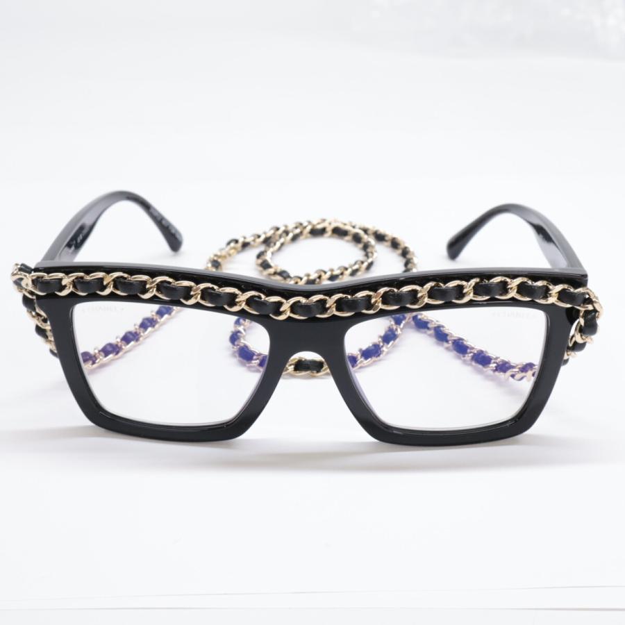 CHANEL シャネル 71627 S0112 0N S ブルーライトカットレンズ チェーン